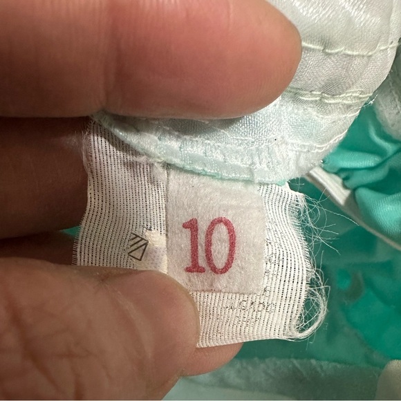 Kids  Princess Costume - Teal and White size 10 - Picture 5 of 5